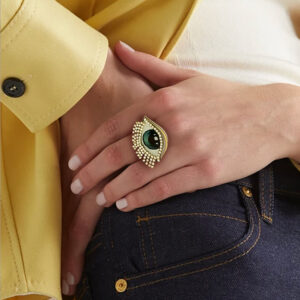 Green gaze anillo