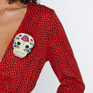 Day of the dead brooch