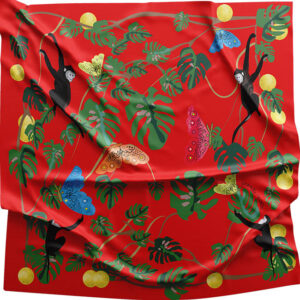 Monkey Effect red handkerchief