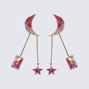 Stay wild, moon child pendientes