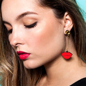 Dot Lips earrings