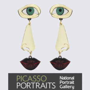 NPG #Picasso eye, nose and lips drop pendientes