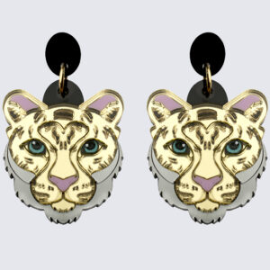 Born Free Leo L earrings