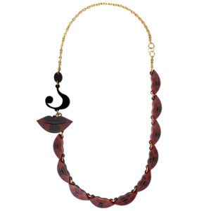 NPG #Vogue100 multi lips necklace