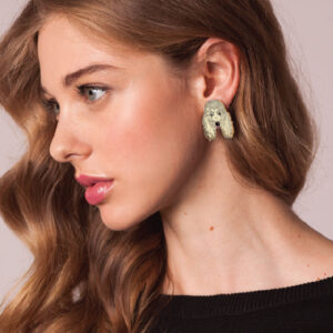 Poodle studs earrings