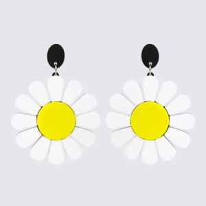 Electric Daisy White pendientes (multicolor)