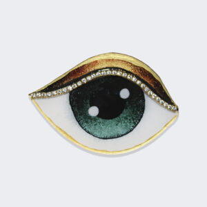 The eye has to travel brooch