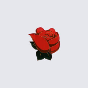 Red Rose Brooch