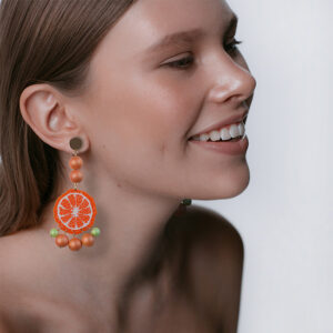 Orange Earrings