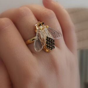 Sleepy Bee Ring